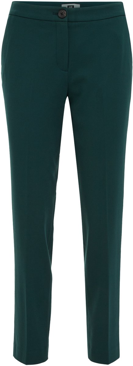 WE Fashion Dames slim fit pantalon met stretch