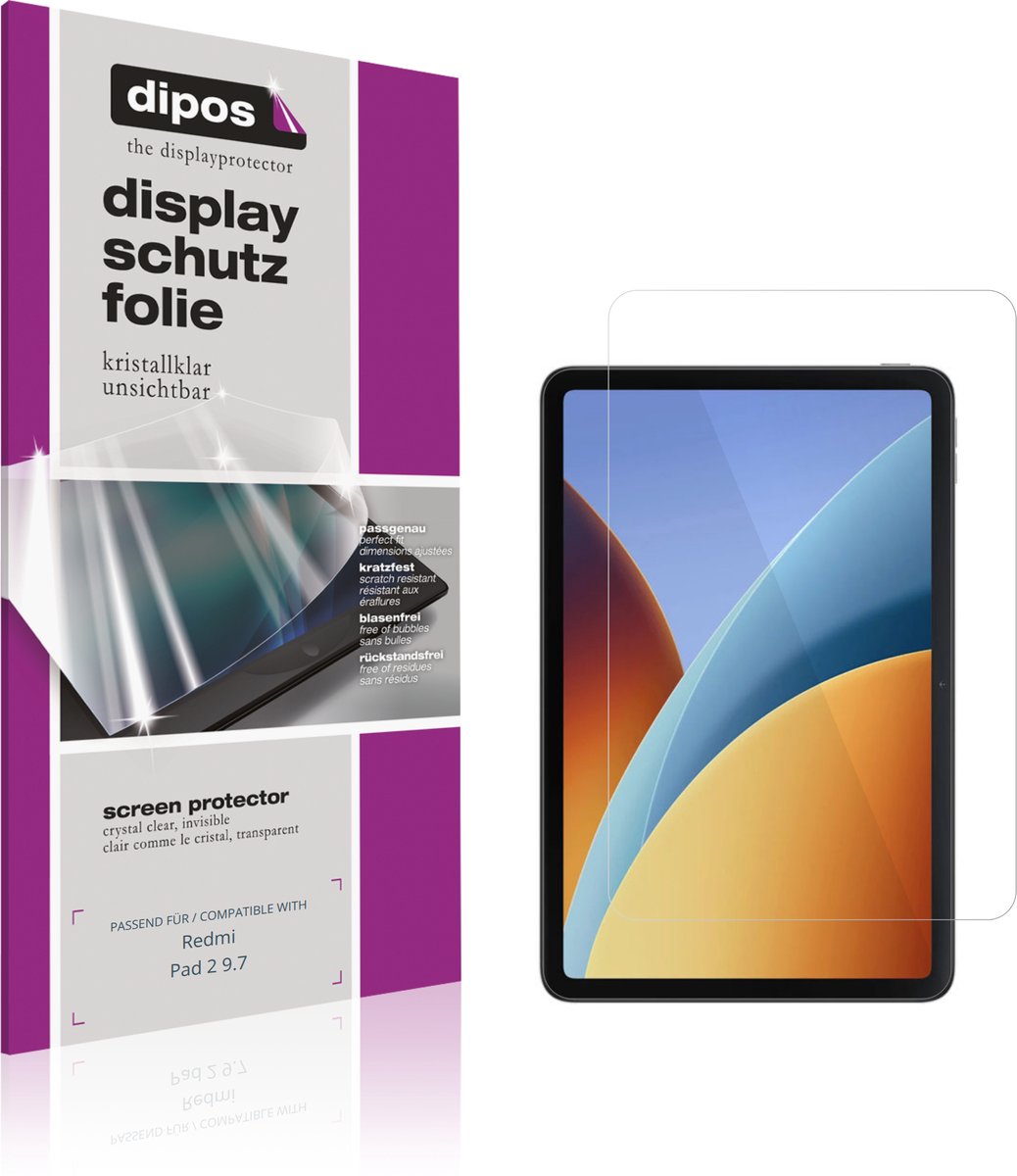 dipos – 2x Beschermfolie geschikt voor Redmi Pad 2 9.7 | Krasbestendige & heldere Screenprotector Ultra-Thin