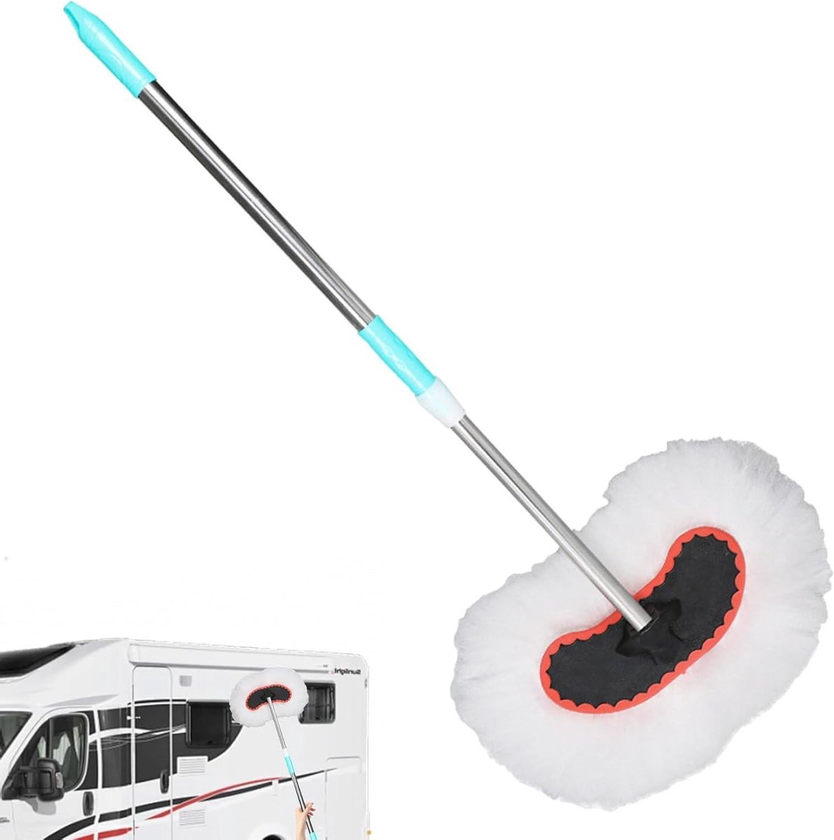 Autowasborstel - Reinigingsgereedschap - Voertuigonderhoud - Zachte bescherming - 95 cm - Mop
