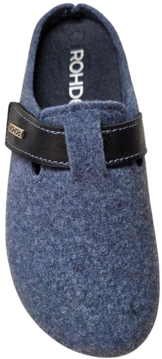 Rohde 6549 52 Open Pantoffels Sloffen Blauw Vilt Dames - Blauw - 37 — cadeau in Mode & Accessoires - foto 2
