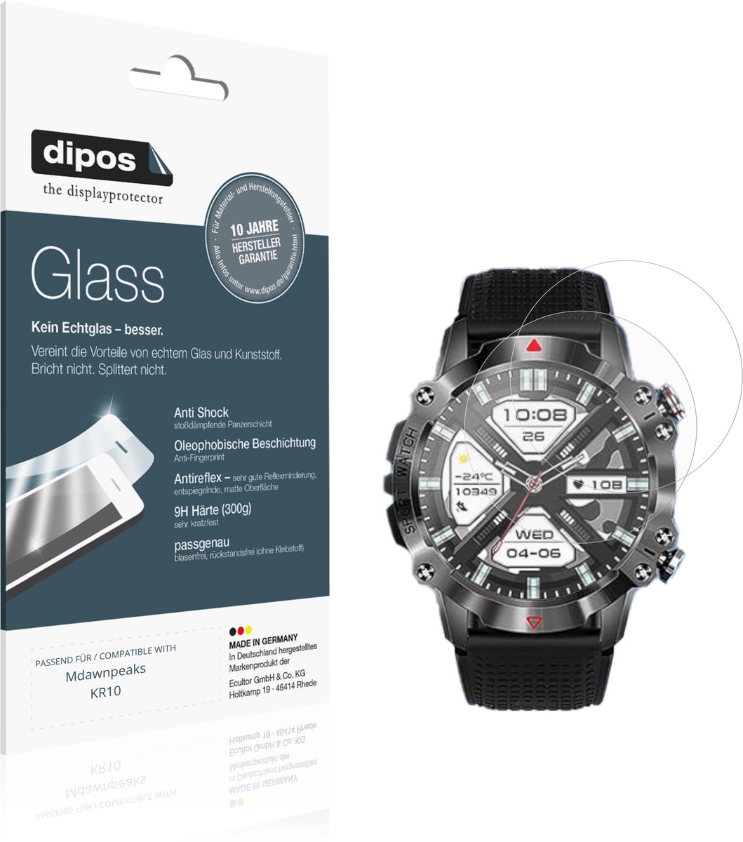 dipos – 2x Matte Pantserfolie geschikt voor Mdawnpeaks KR10 | 9H Screenprotector