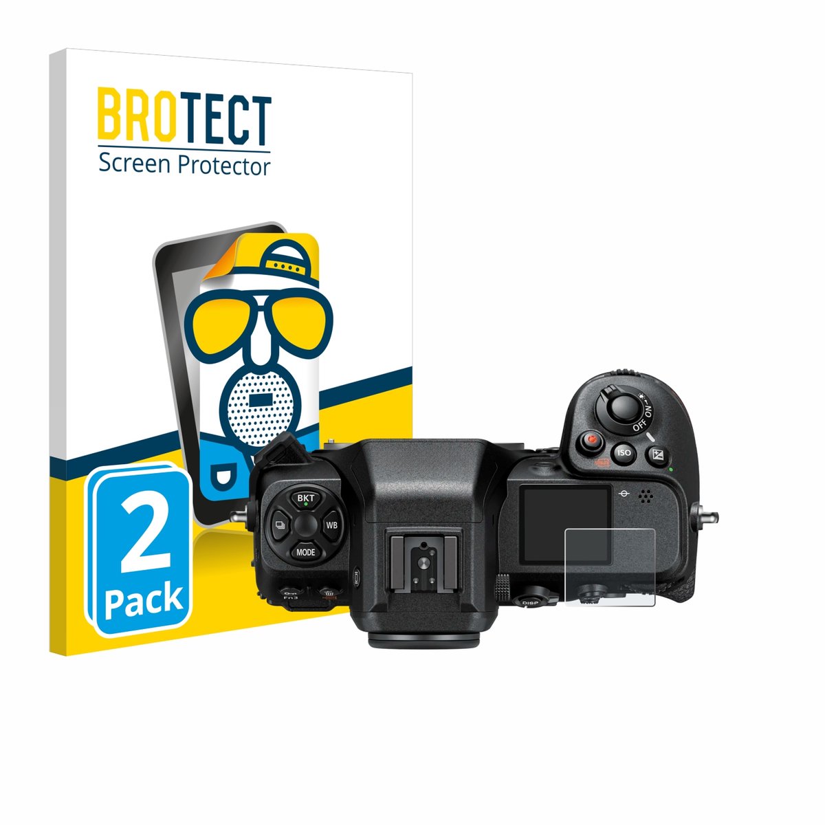 BROTECT - Screenprotector voor Nikon Z 8 (Schouderdisplay) - Folie Beschermfolie matte 2 Stuks