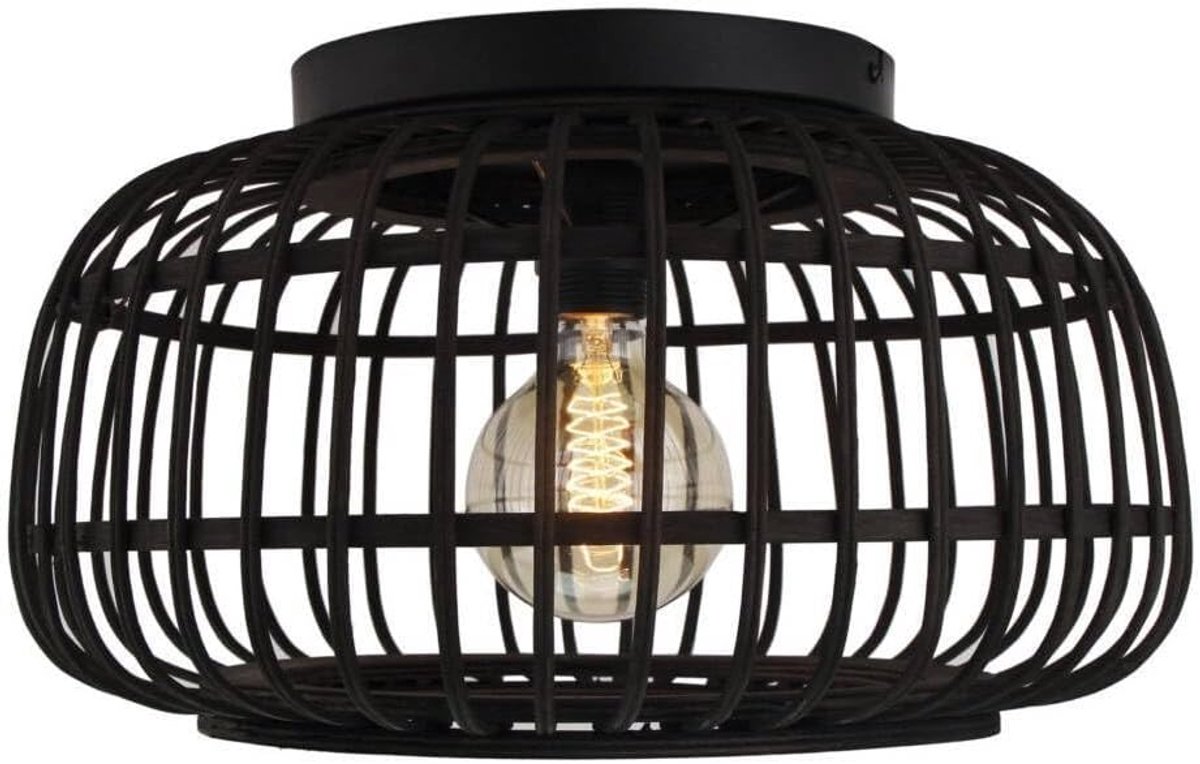 Nature Trapeze Ceiling Lamp Ø40 cm – Black – E27 - ShopVlot