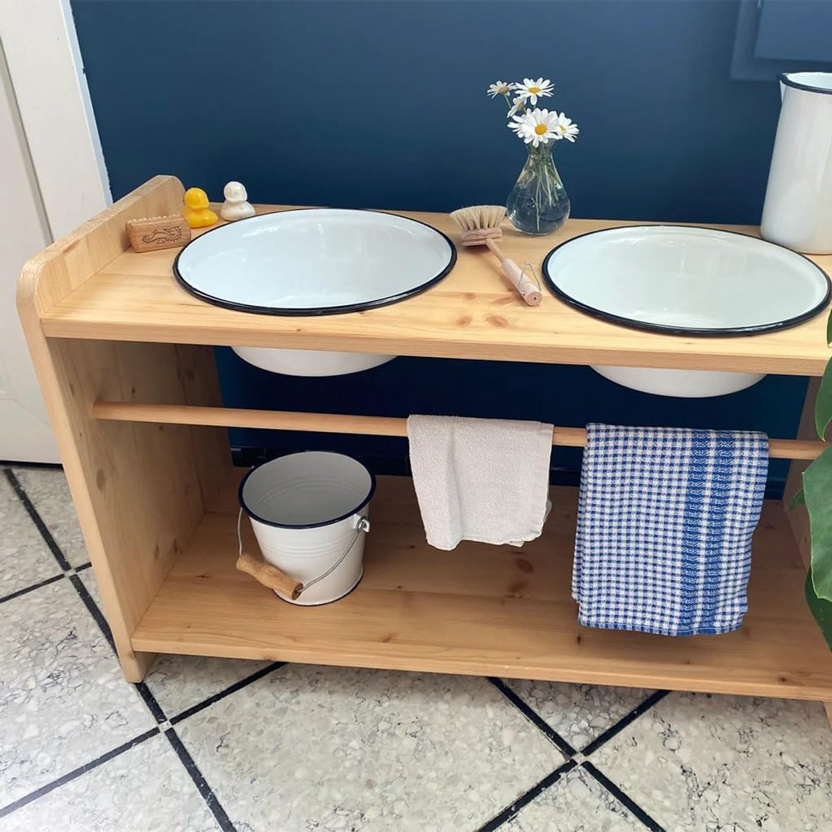 Houten montessori wastafel Nova naturel, large - ShopVlot