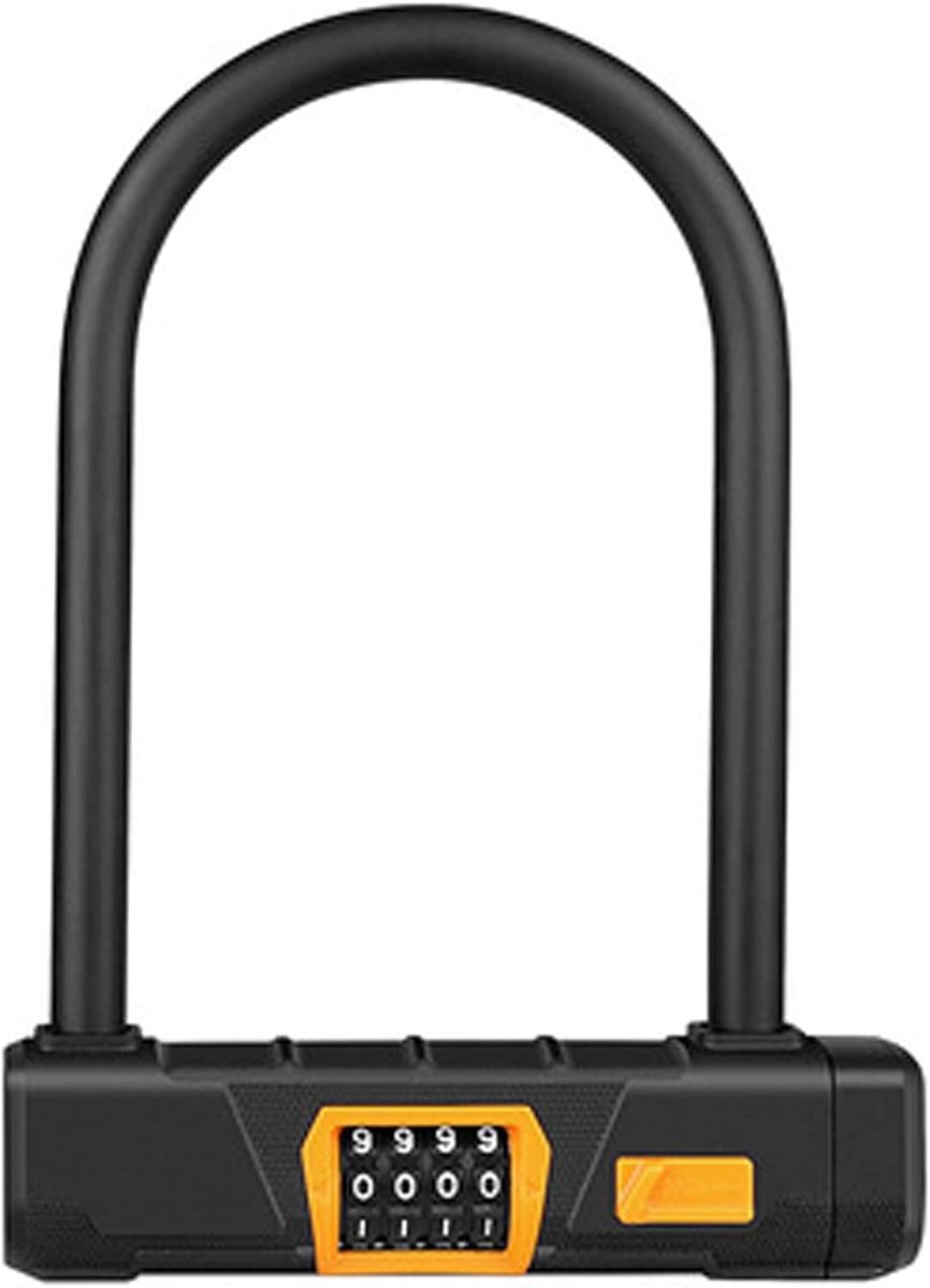 U-shaped anti-theft lock, battery, car lock, password lock, U-shaped mountain bike lock, electric bike lock, bicycle - ShopVlot