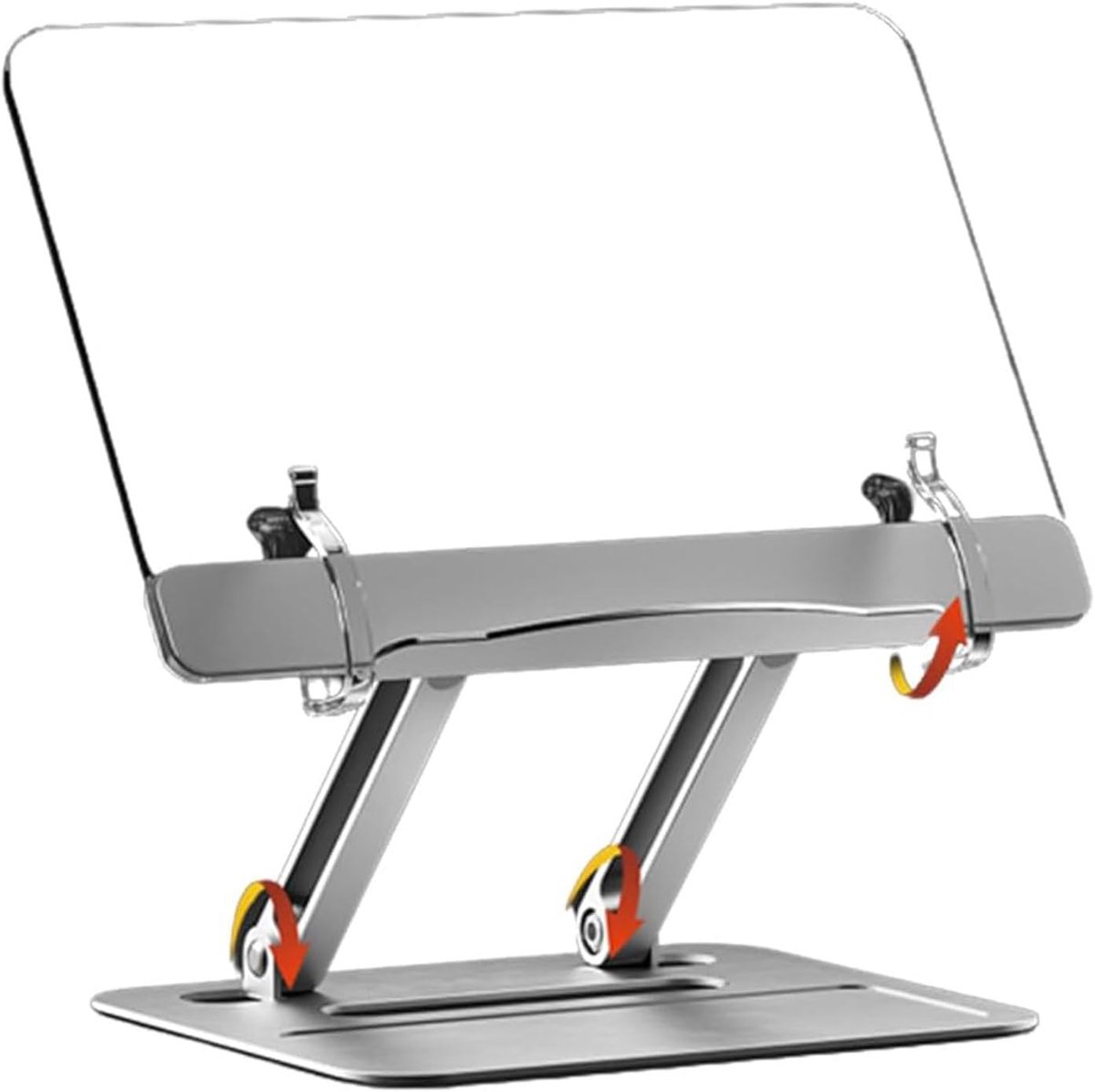 Book Stand Height Adjustable Holder Recipe Book Stand Reading Support Anti-Slip Foldable Tablet Laptop Holder - ShopVlot