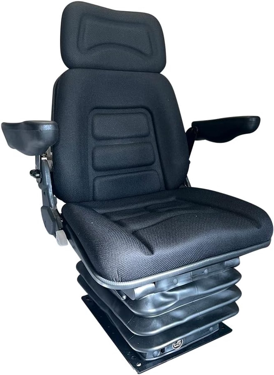Tractor Seat, Air Bed, Drag Chair, Construction Machine Seat, Driver's Seat, Air Spring with Armrests, Compressor 12 V - ShopVlot