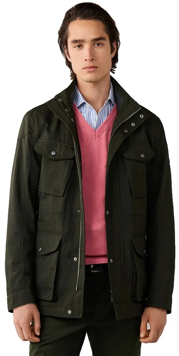 Hackett Velospeed Jas Groen 3XL Man