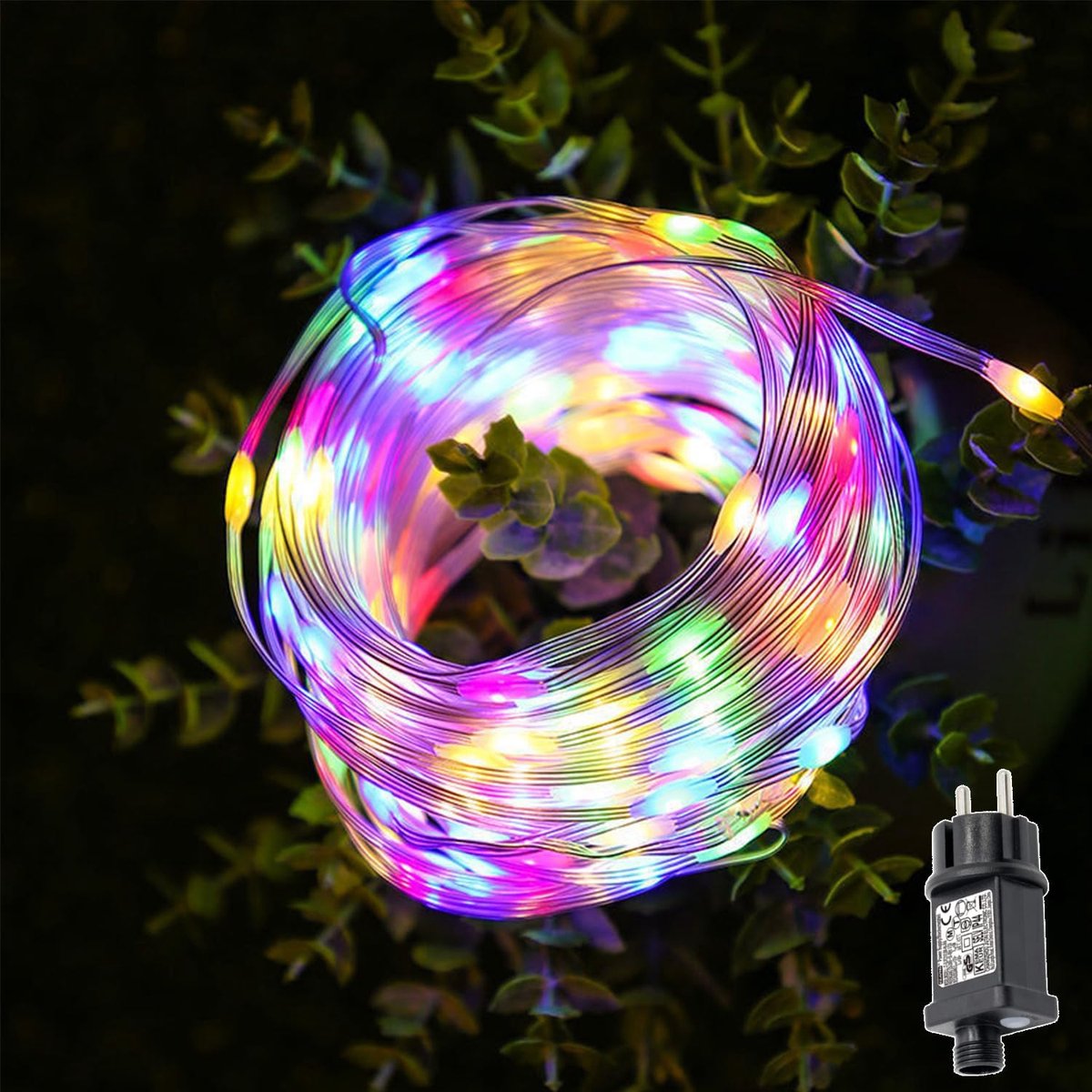 Light String for Indoor and Outdoor Use with Plug 20 m 200 LED Light Tubes 8 Modes Waterproof with Timer Memory - ShopVlot