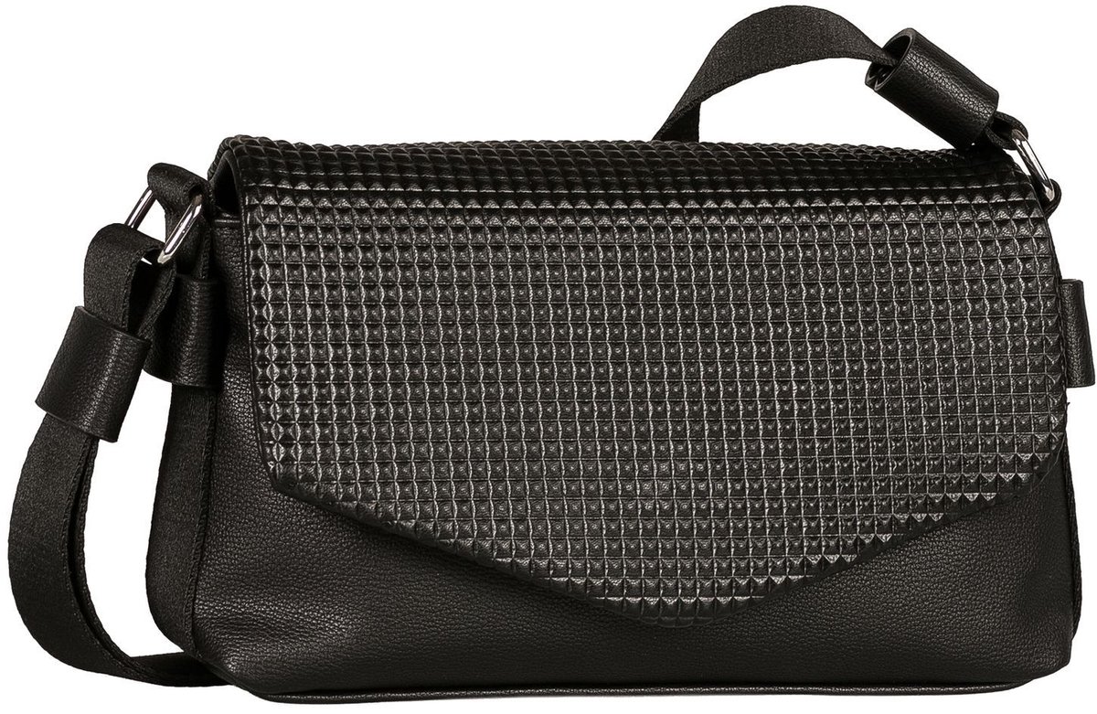 TOM TAILOR schoudertas Calina Flap Bag Black zwart