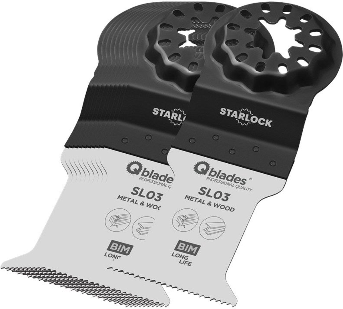 QBLADES STARLOCK MULTIZAAGBLAD BI-METAAL19TPI 35X50MM SL03-10+1ST