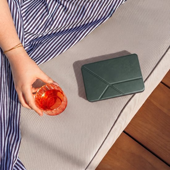imoshion Ereader Cover / Hoesje Geschikt voor Kobo Clara BW / Kobo Clara Colour - imoshion Origami Bookcase e-reader - Donkergroen van iMoshion — afbeelding 5