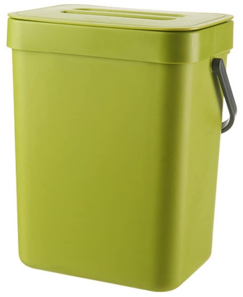 Solidchoice - 3L Composteeremmer met Deksel voor Keuken