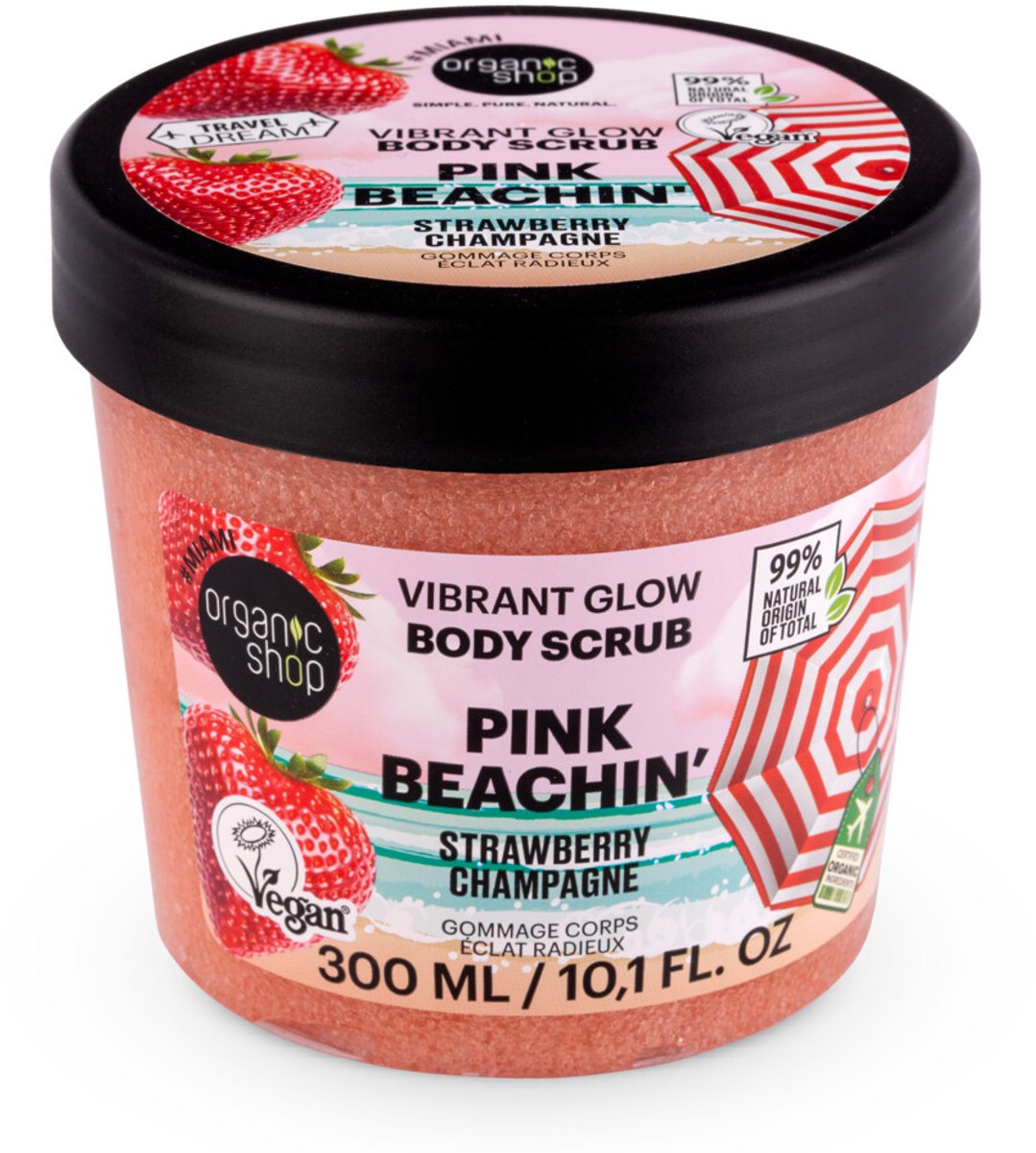Organic Shop Travel Dream Body Scrub Pink Beachin' - 300 ml