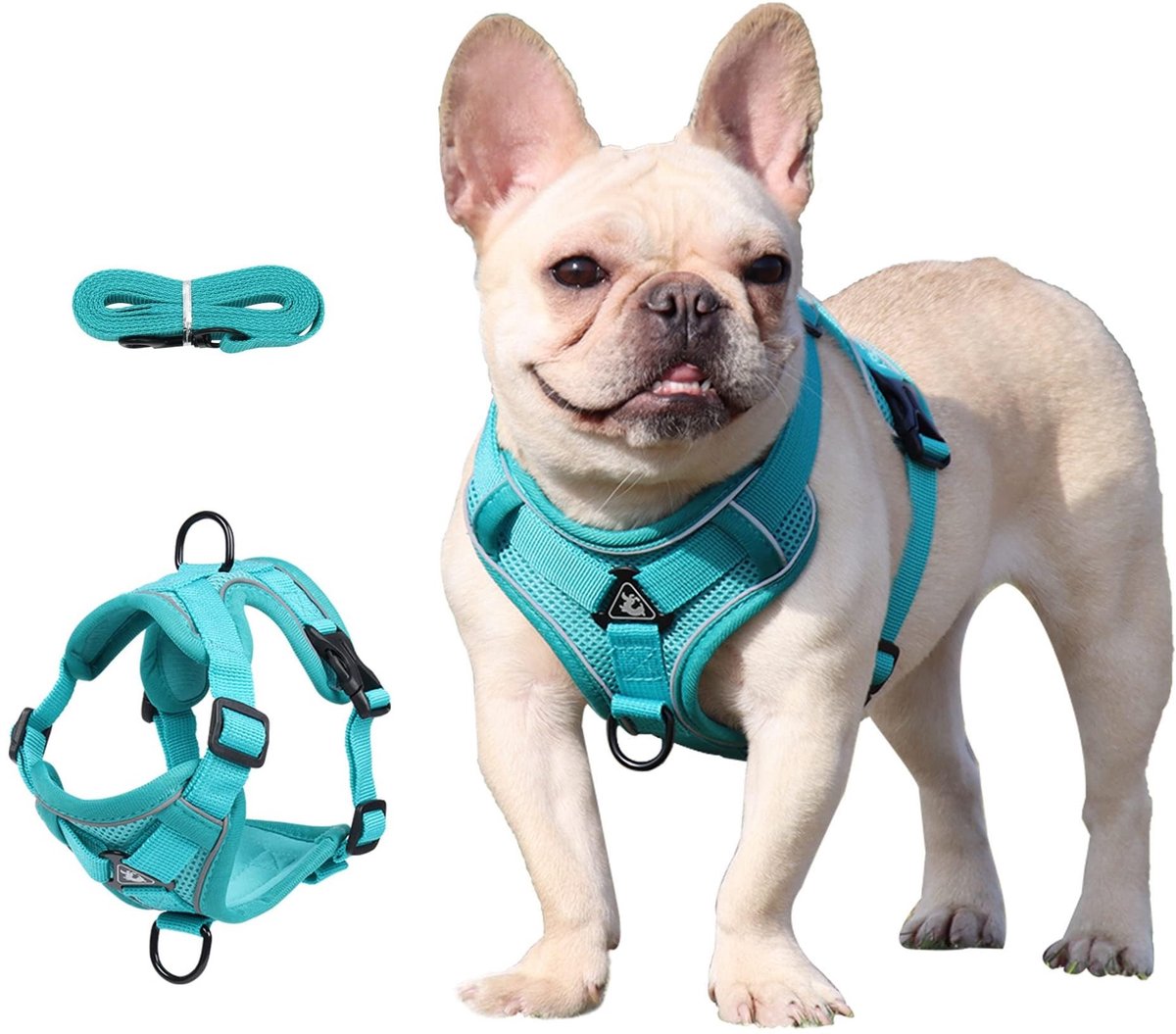 Solidchoice - Verstelbaar Vestharnas voor Honden - Ademend en Comfortabel Harnas (L)