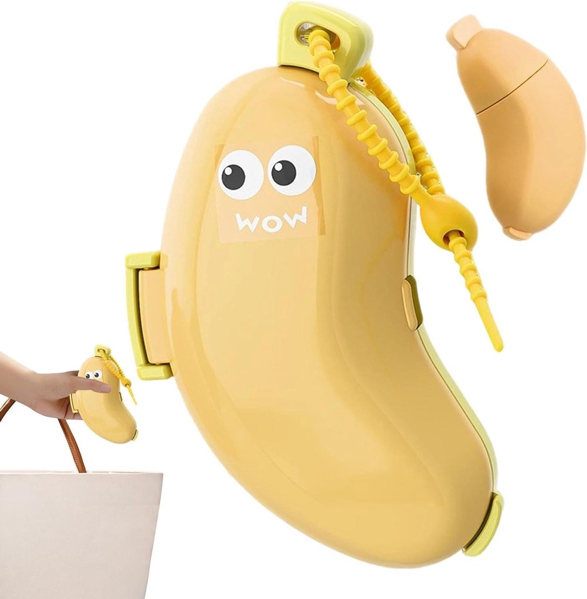 Tandenborstel etui - Reis organizer - Tanden verzorgen - Met dispenser - 87 cm - Geel
