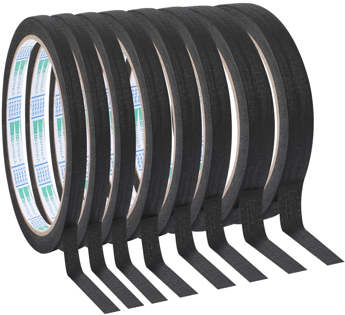 Solidchoice - Set van 8 Rollen Schilderskap, Plakband en Knutselband, Diverse Breedtes