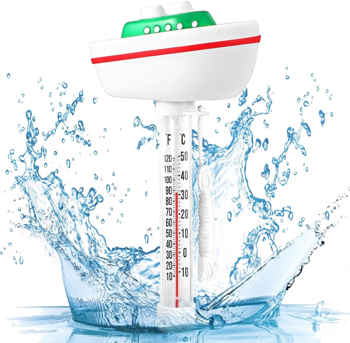 Solidchoice - Drijvende Water Thermometer voor Zwembaden en Vijvers