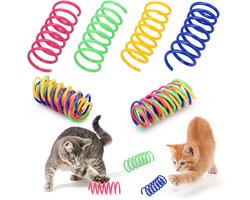 Kattenveertjes - 40stuks - Kattenspeelgoed Springs - Kattenveertjes Snuffelpakket - Springveertjes - Play Springs - Kattenspeelgoed Springs - Kattenspeeltjes - Kattenspeelgoed - Speelgoed voor katten - Kittens - Spiraaltjes - Springveer - Kleurig