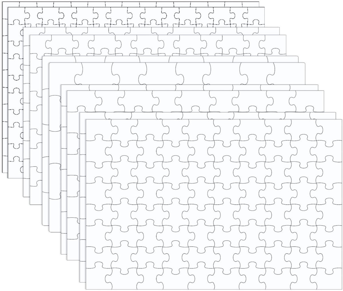 Solidchoice - 10 Stuks Sublimatie Puzzel Blank Jigsaw Puzzle voor DIY