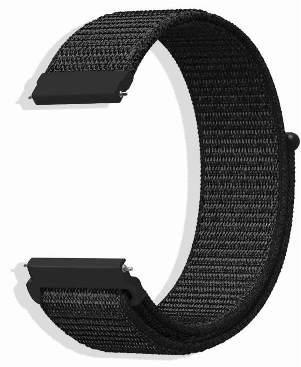 Solidchoice - Nylon Verstelbare Reservearmband voor Smartwatch - 20 mm, 18 mm, 22 mm