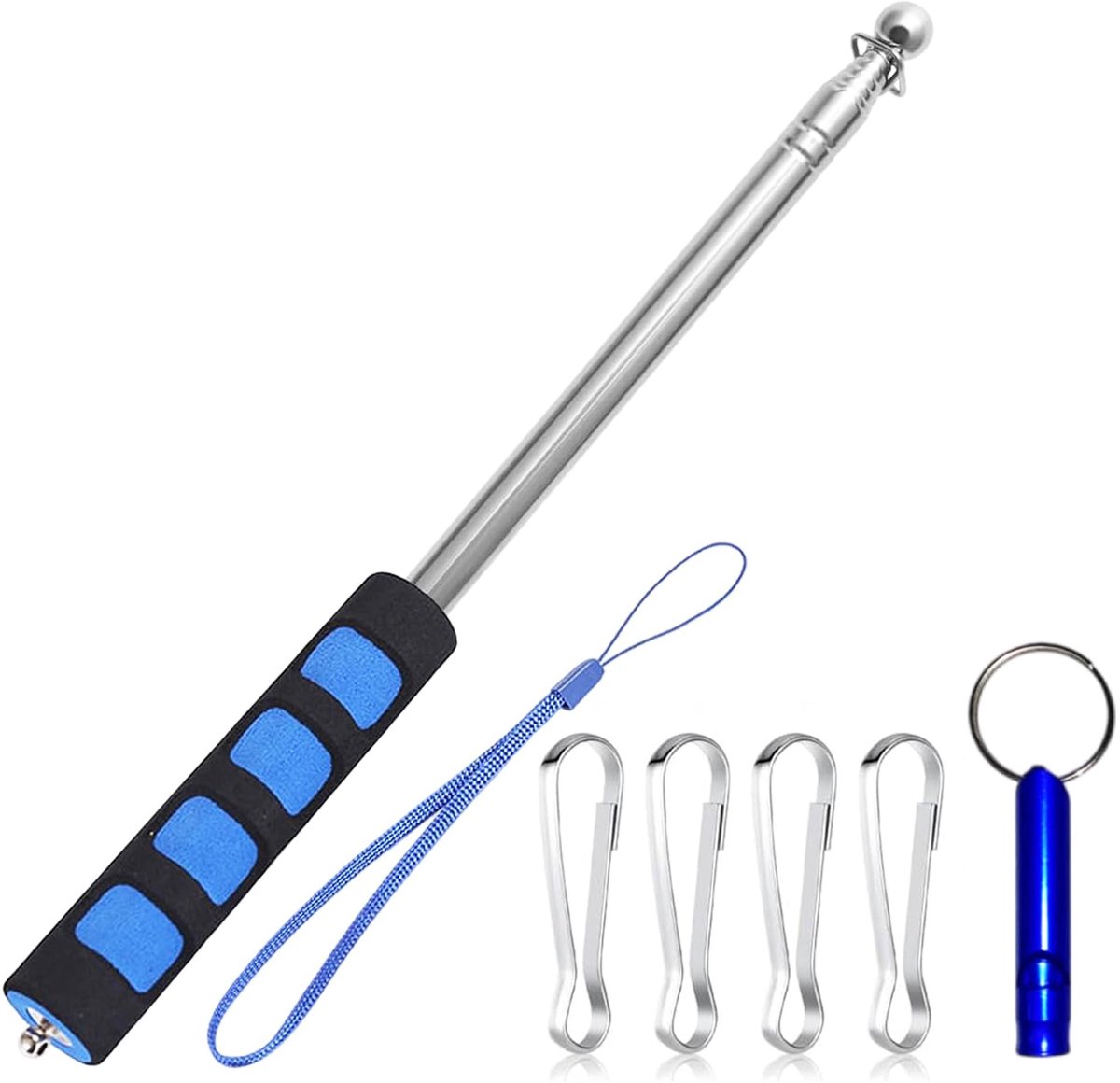 Solidchoice - Telescopische Vlaggenstang 2,5 m voor Buitenactiviteiten