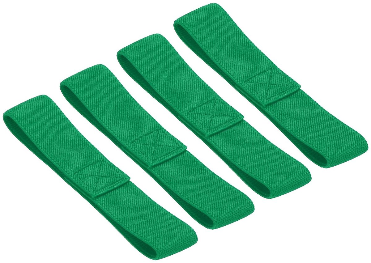 Solidchoice - Set van 4 Elastische Bento Box Straps in Groen
