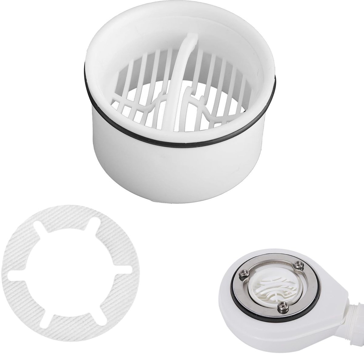 Solidchoice - Haarfilter voor Doucheafvoer, Compatibel met Diverse Afvoeren