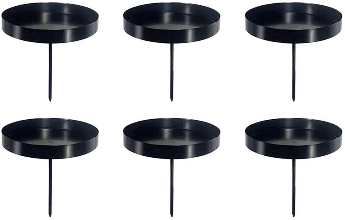 Solidchoice - Adventskandelaar Set van 6 - 8 cm Kandelaar voor Kerstdecoratie