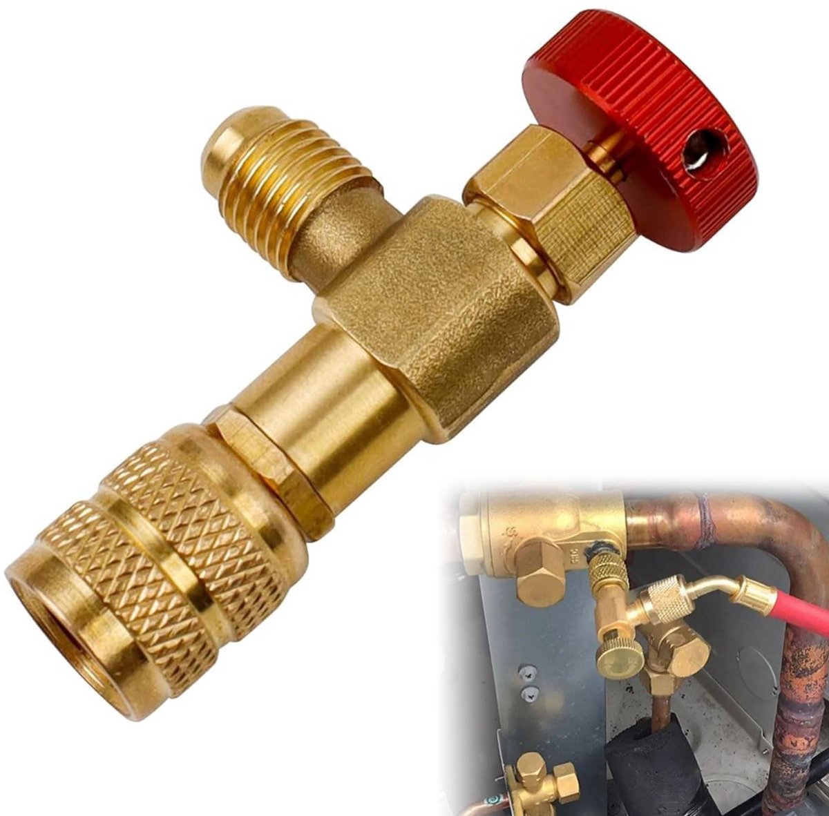 Solidchoice - Veiligheidsventiel voor Airconditioning in Messing