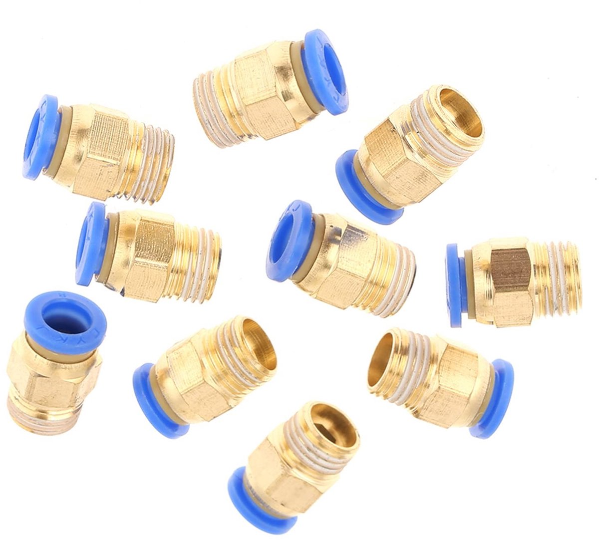 Solidchoice - Pneumatische Snelle Connector Set van 10 Stuks