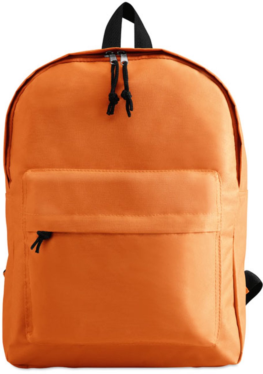 Rugzak met voorvak. 600D polyester Oranje