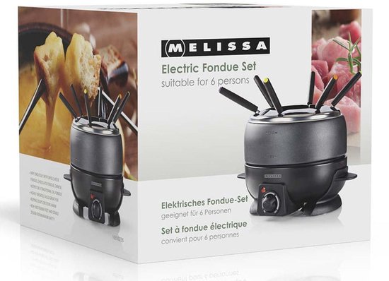 Melissa Elektrische Fondueset - 6 personen - 800W - 2.3L - Incl. 6 vorkjes - 16310236 - Fondueset — afbeelding 2