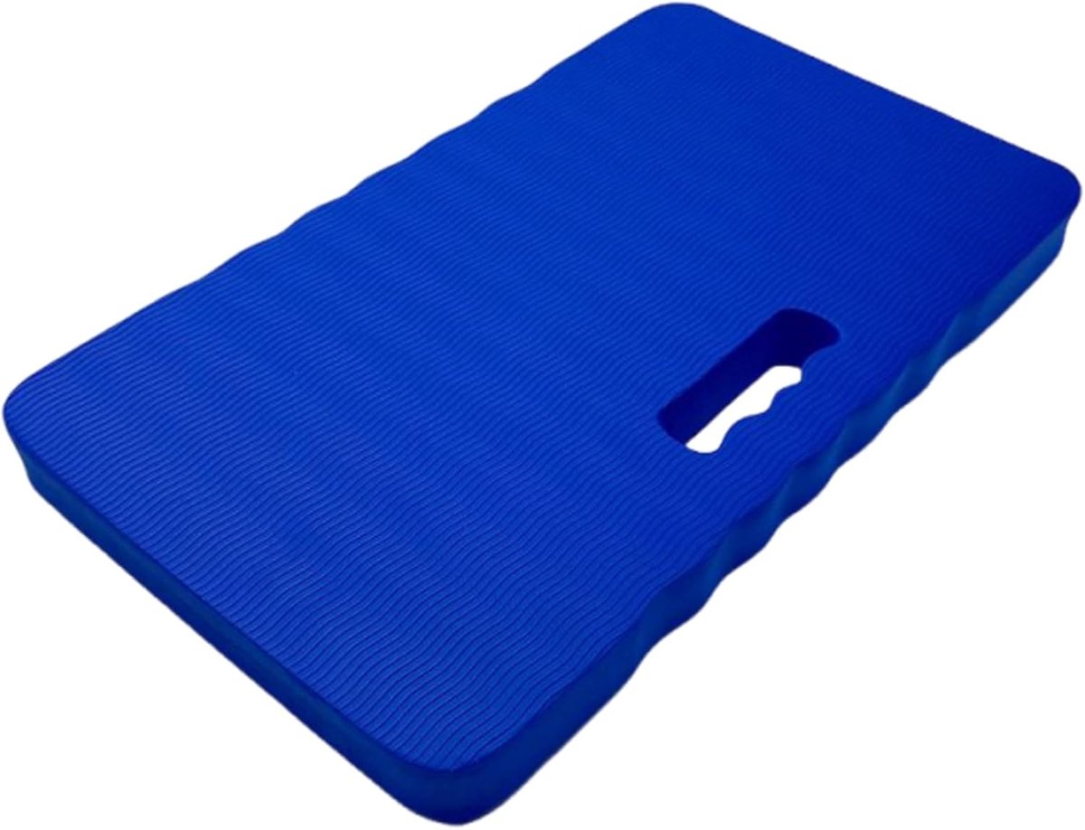 Kniebeschermer, zitkussen, multifunctionele mat, geschikt voor tuin, huis, studio, etc. 4 cm extra dikke kniebeschermer/zitkussen van topkwaliteit, afmetingen: 46 x 28 x 4 cm, blauw.