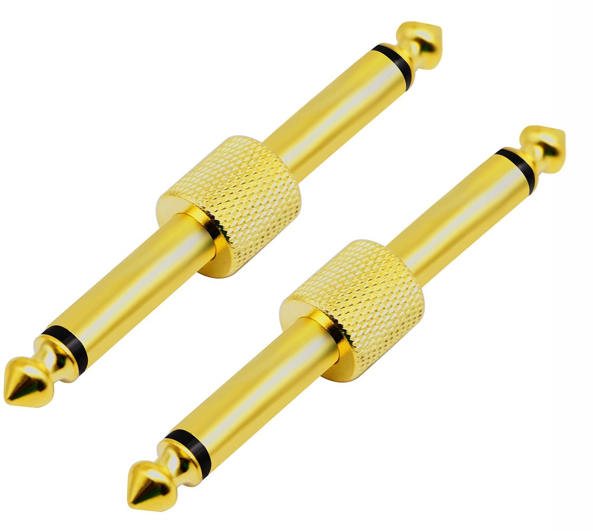 Solidchoice - 3-polige 6,35 mm Audio Mannelijk naar Mannelijk Kabel (2-pack)