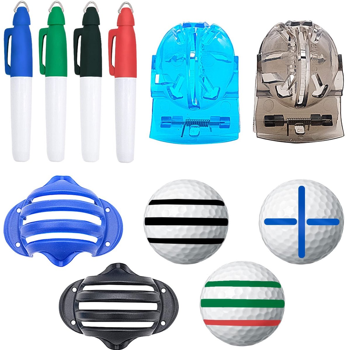 Solidchoice - Golf Bal Marker Set - 8 Stuks