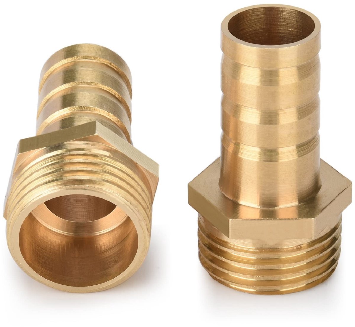 Solidchoice - Messing Slangtuit Adapter Set van 2 voor Slangaansluitingen