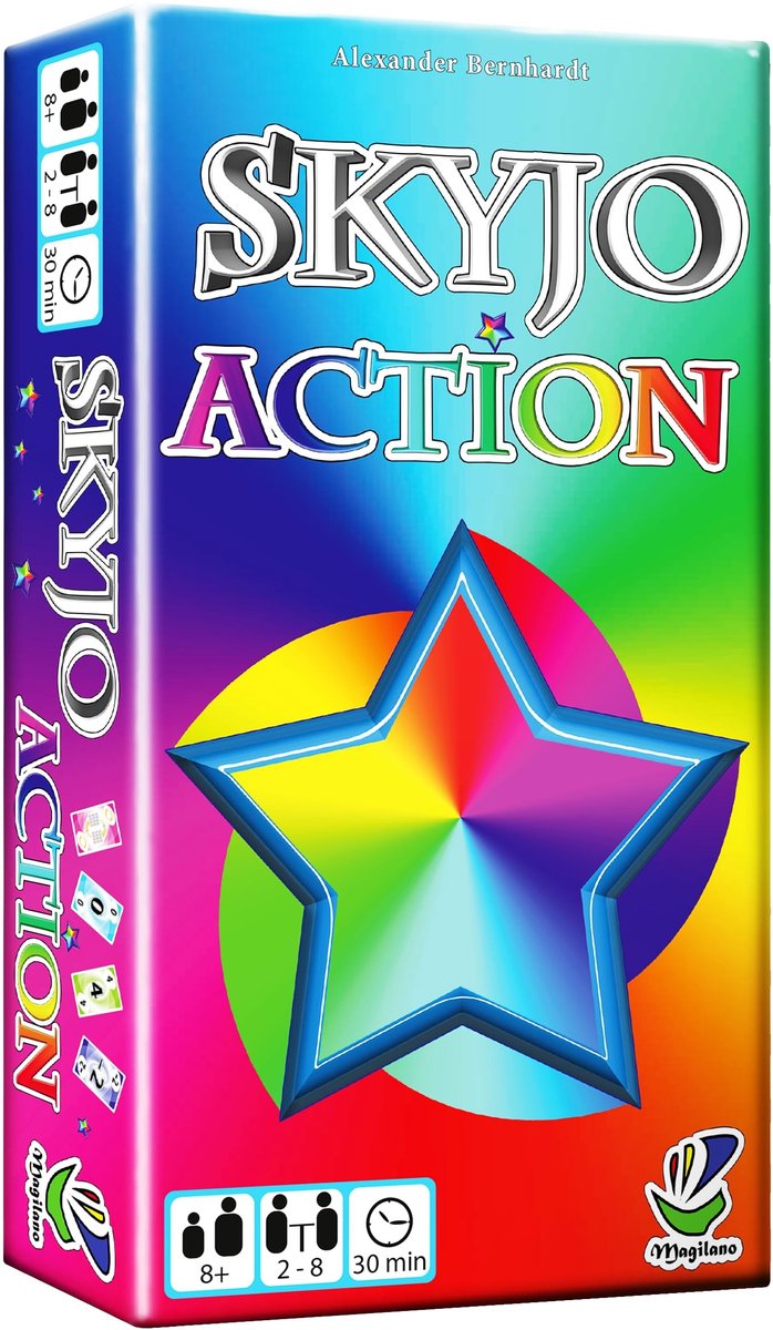 Solidchoice - Skyjo Action Kaartspel voor Gezellige Spelavonden