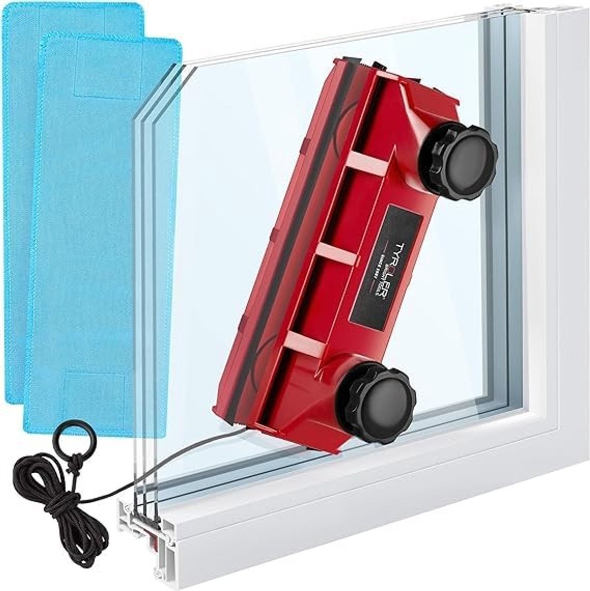 Solidchoice - Magnetische Ruitenreiniger voor Enkele en Dubbele Beglazing