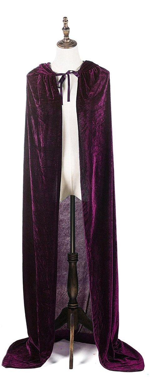Solidchoice - Lange Cape voor Halloween Kostuums met Kap