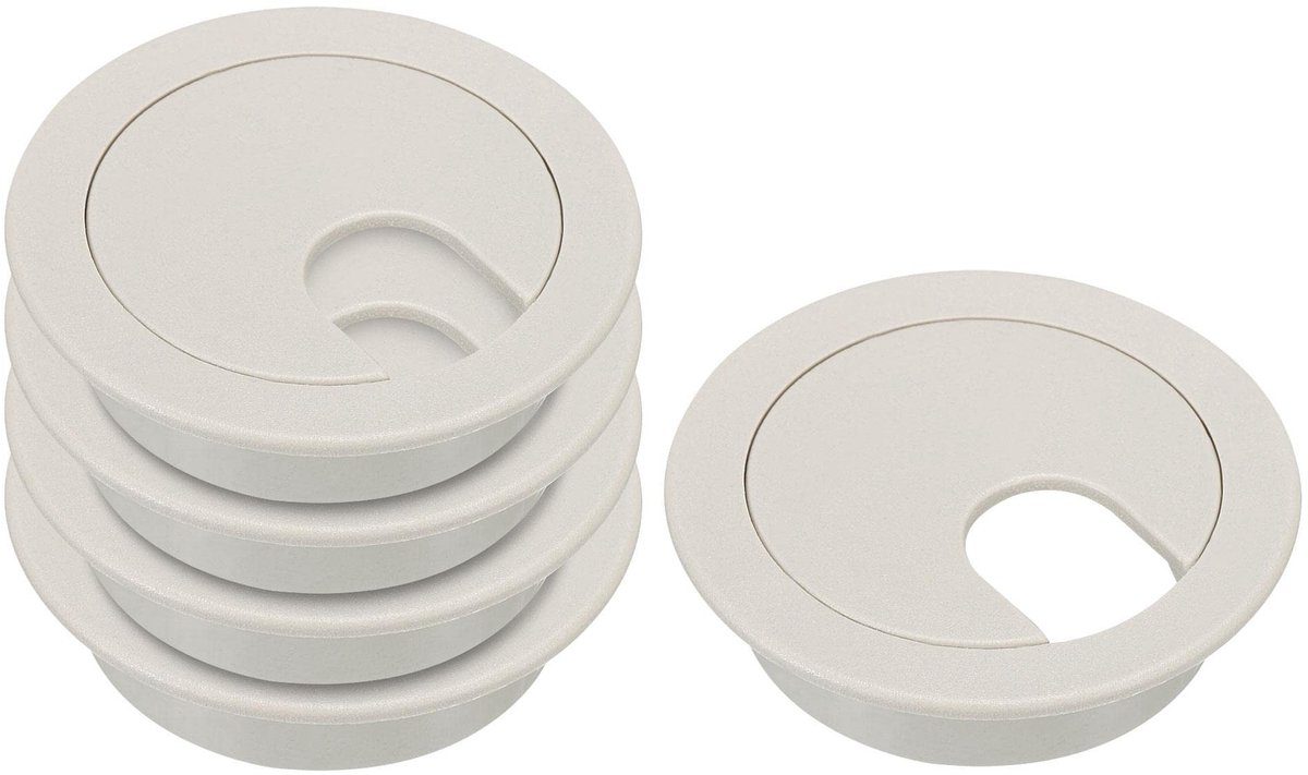 Solidchoice - 5 Stuks Bureau Kabelbox Deksel Plastic voor Thuis en Kantoor