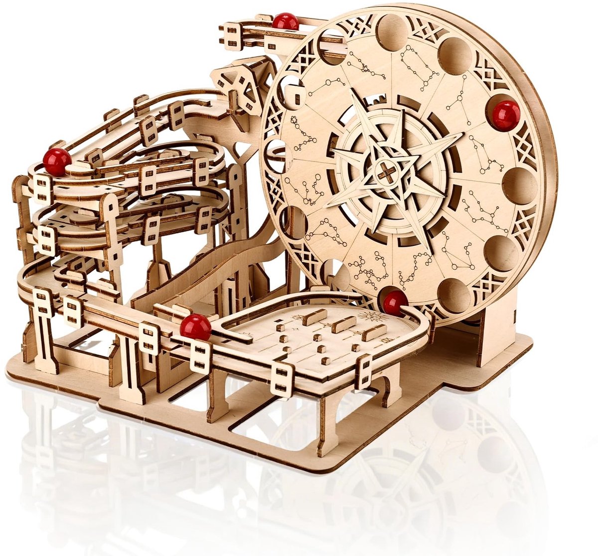 Solidchoice - 3D Houten Puzzel met Mechanische Tandwielen - Knutselset voor Volwassenen
