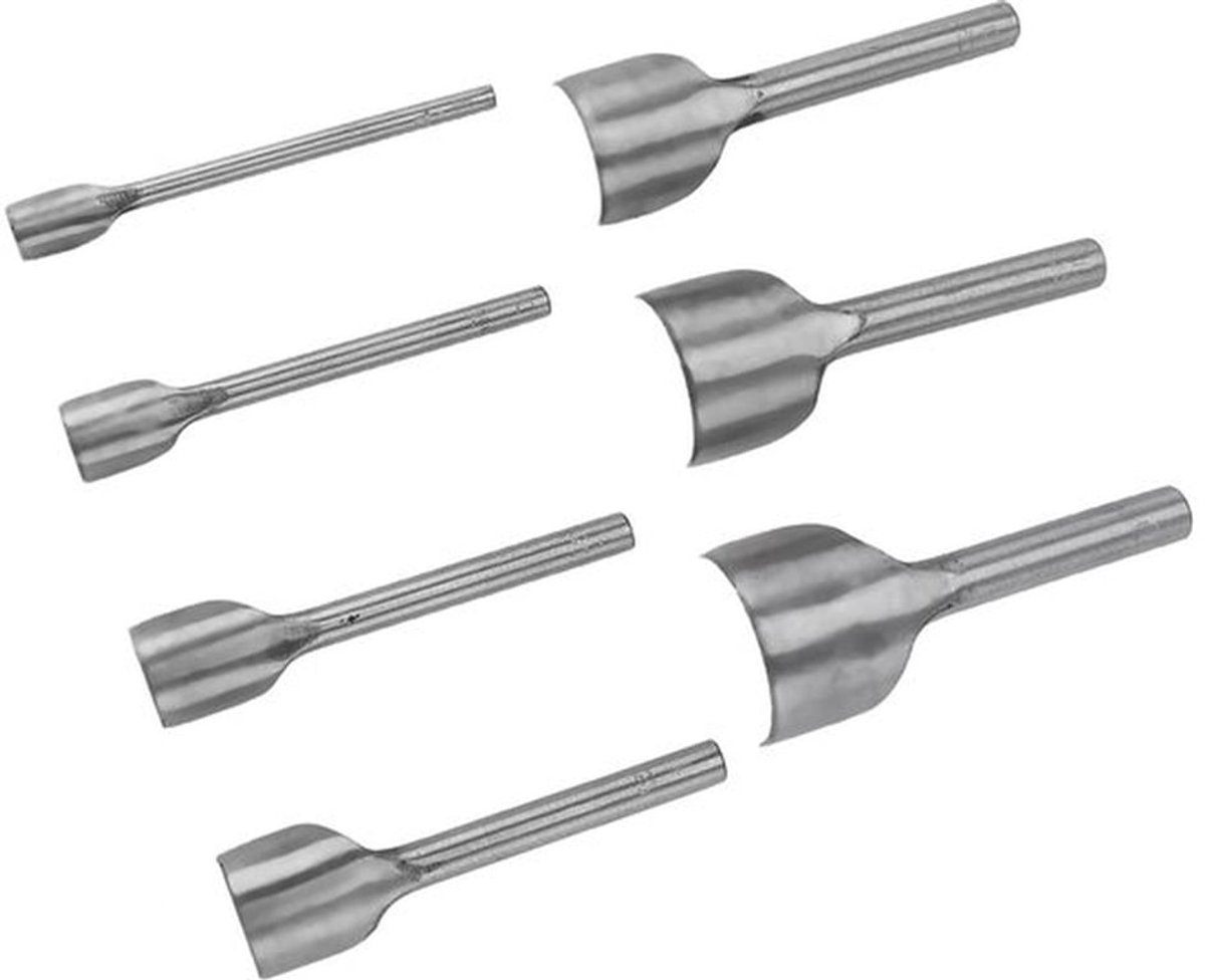 Cutter Set 7 Stuks - Halve Cirkel Cutter - Leer Gereedschap - A3 Staal - 10-40mm - Duurzaam en Scherpe Snede - Leerpunch