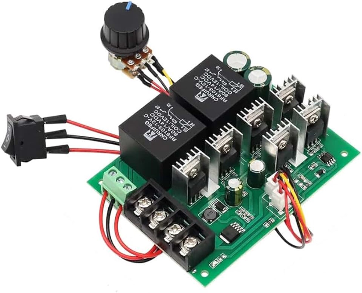 DC 9-50 V 40 A Motor Controller, DC Motor toerentalregeling Omkeerbare Controller 12 V 24 V 36 V 48 V 2000 W vermogen Omkeerbaar