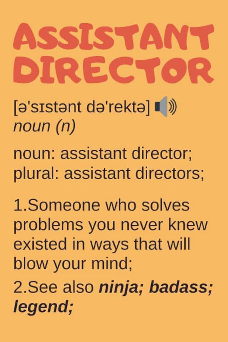 Director Gifts: Blank Lined Notebook Journal Diary Paper, a Funny and Appreciation Gift for Assistant Director to Write in (Volume 8)
