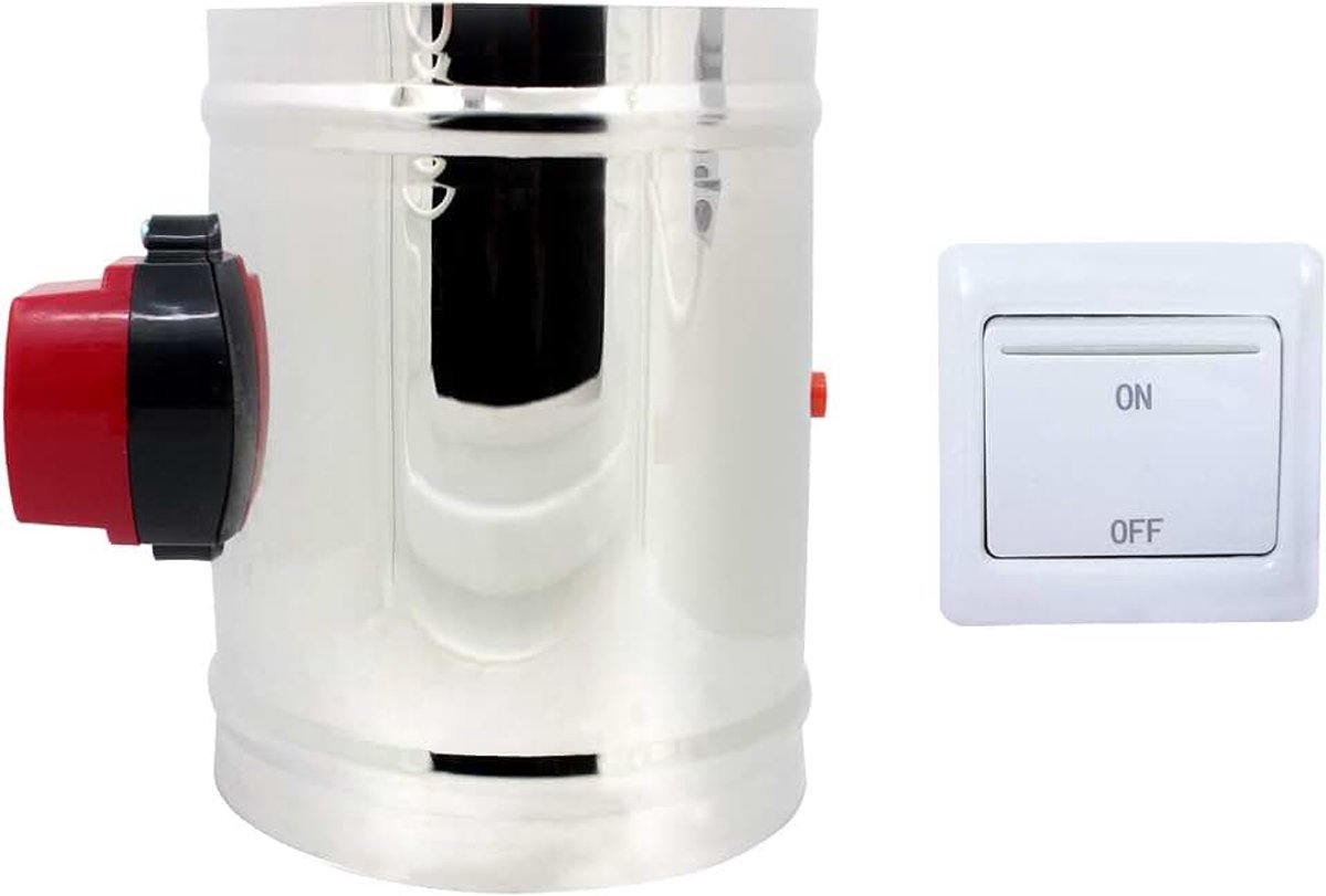 Regelkleppen DC 12V voor ventilatoren klep regelklep afsluiter 80 100 125 150 200 250 300 350 400 mm (Buitendiameter 80mm)