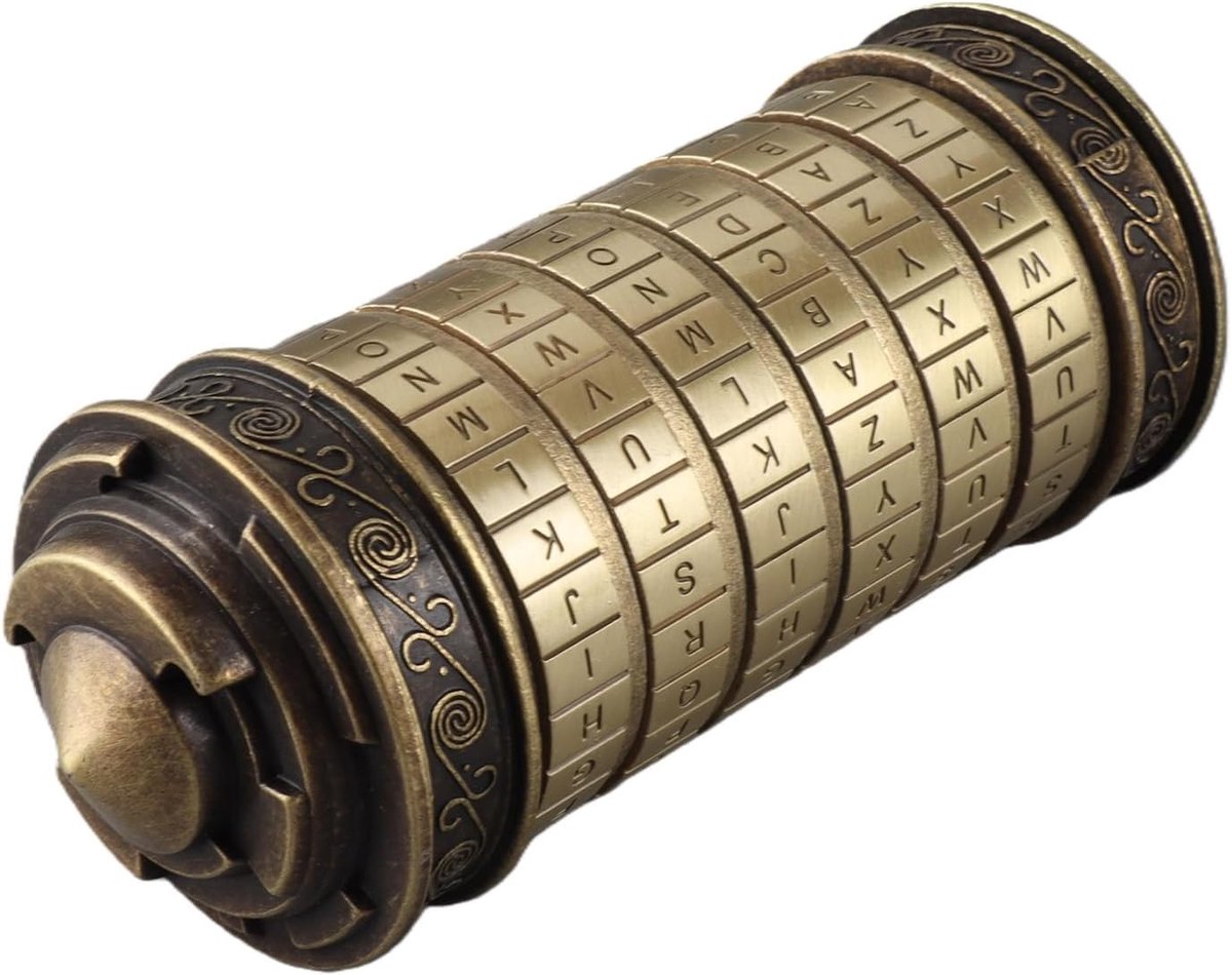 Cryptex-slot, duurzame klassieke romantische retro-geschenken voor zakelijke notities, gedichten, sieraden, sleutels, andere waardevolle spullen zullen een grote verrassing zijn voor uw dierbaren
