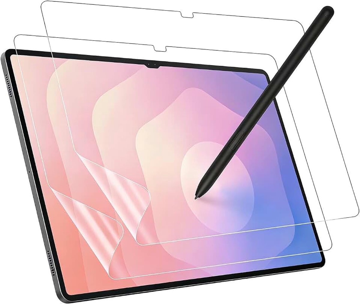 2 stuks beschermfolie van papier voor Samsung Galaxy Tab S11 Ultra (14,6 inch) tablet, mat PET-papierfolie, tekenen en schrijven zoals op papier
