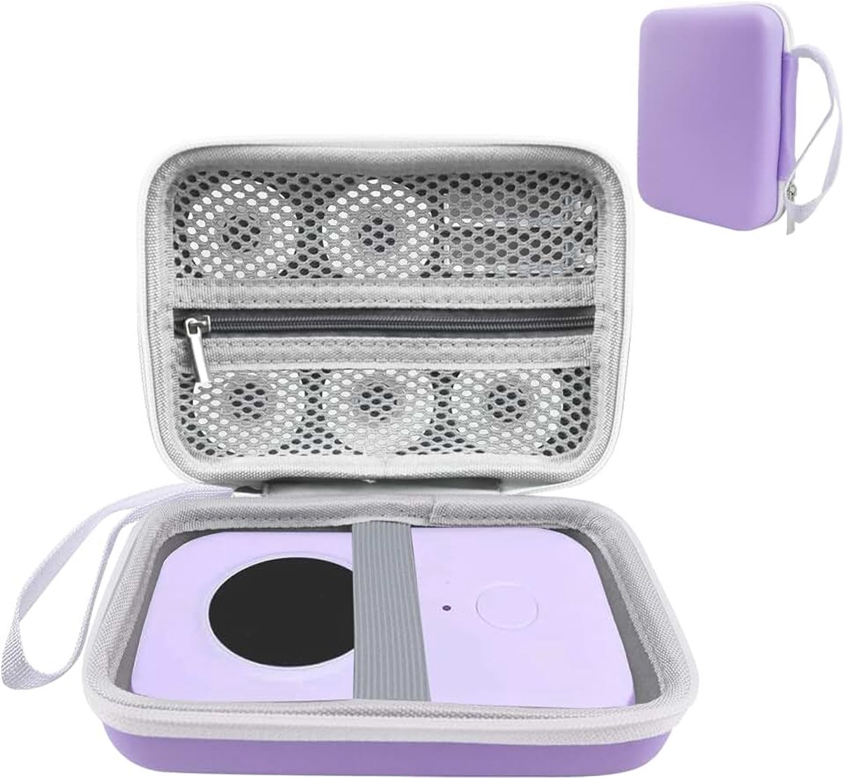 Compatibel met SUPVAN E10/E16 Etiketteerapparaten Doos voor Nelko P21/Etlephe D110/NIIMBOT D110 Etikettenprinters Mini Bluetooth Handheld Etikettenprinters (Alleen doos) - Violet