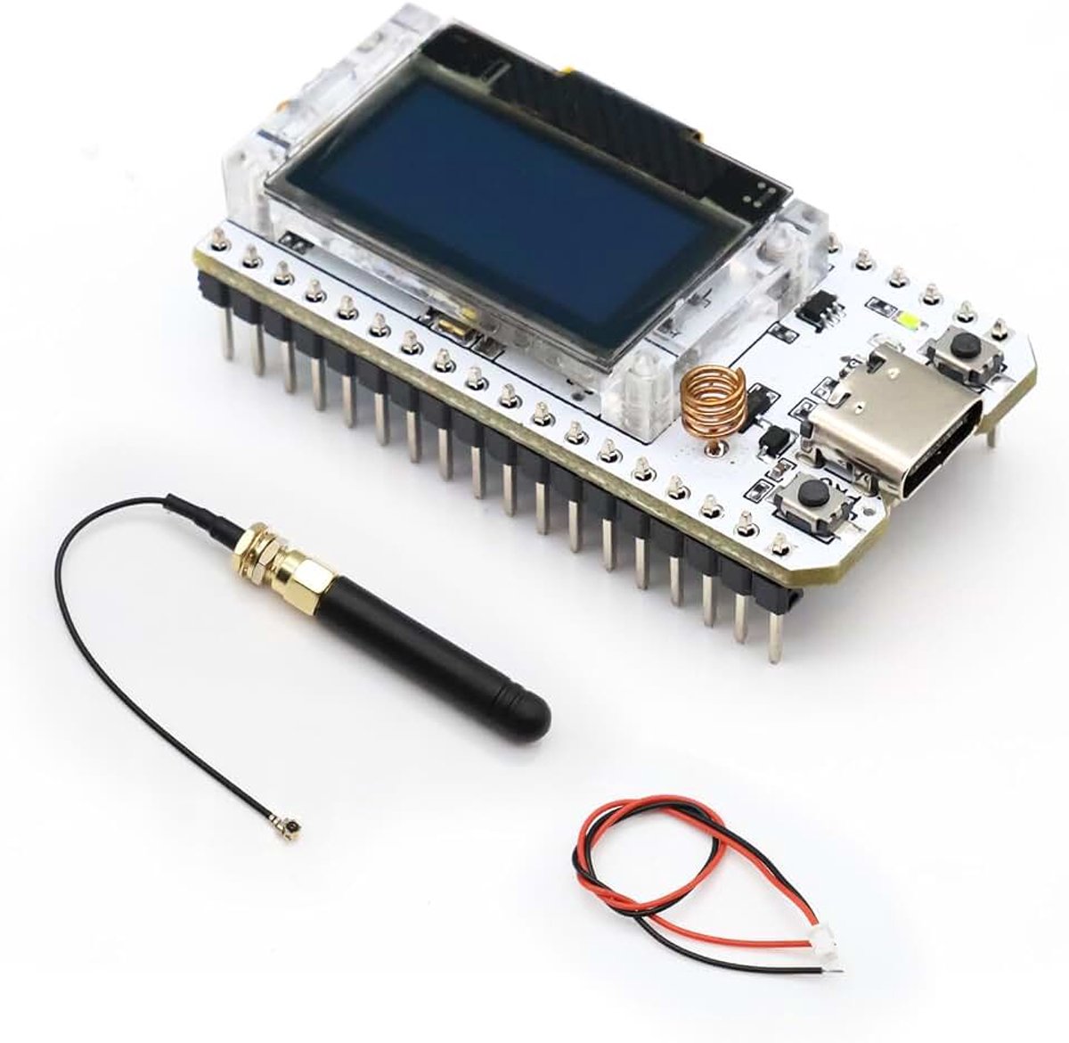 LoRa ontwikkelplaat, ESP32 LoRa V3 ontwikkelingsbord met OLED-display en antenne type C dual-core IOT Board 240MHz Bluetooth wifi-module SX1262 863 928 MHz voor Ardu-ino
